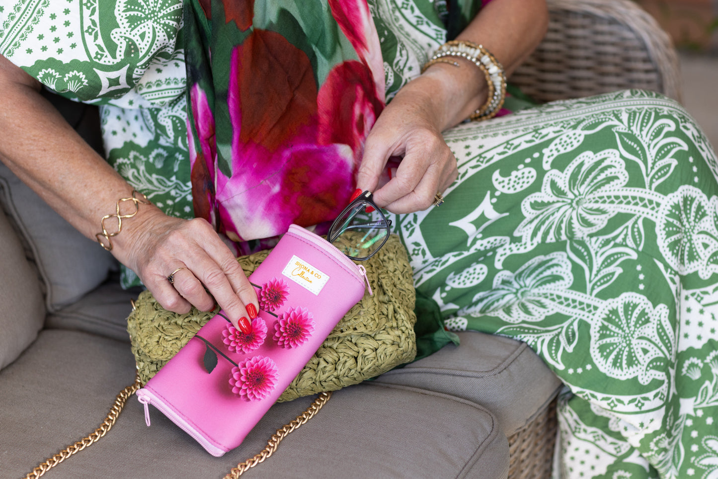 "Spring Edition" Dahlia - Duo Glasses Case